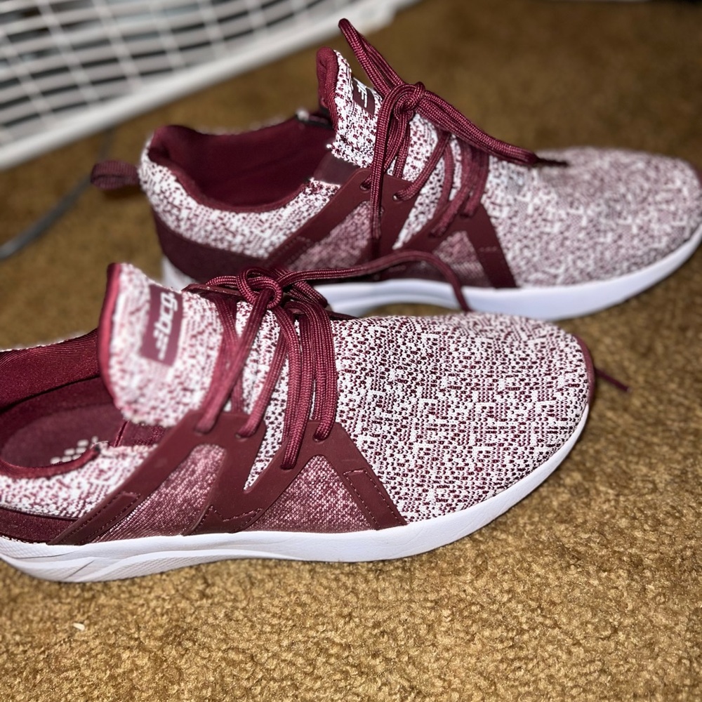 BCG Women's Burgundy and White Sneakers